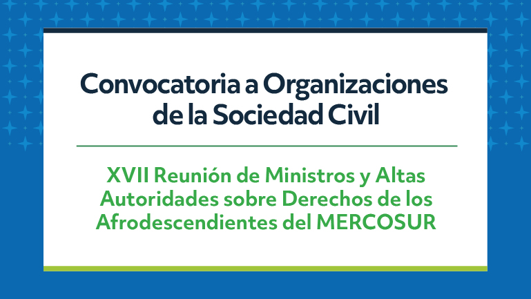 Convocatoria a Organizaciones de la Sociedad Civil para participar en la XVII RAFRO